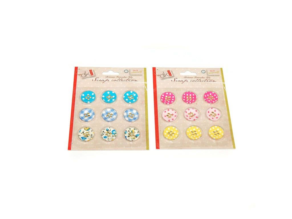 BOTONES FORRADOS TELA 9un